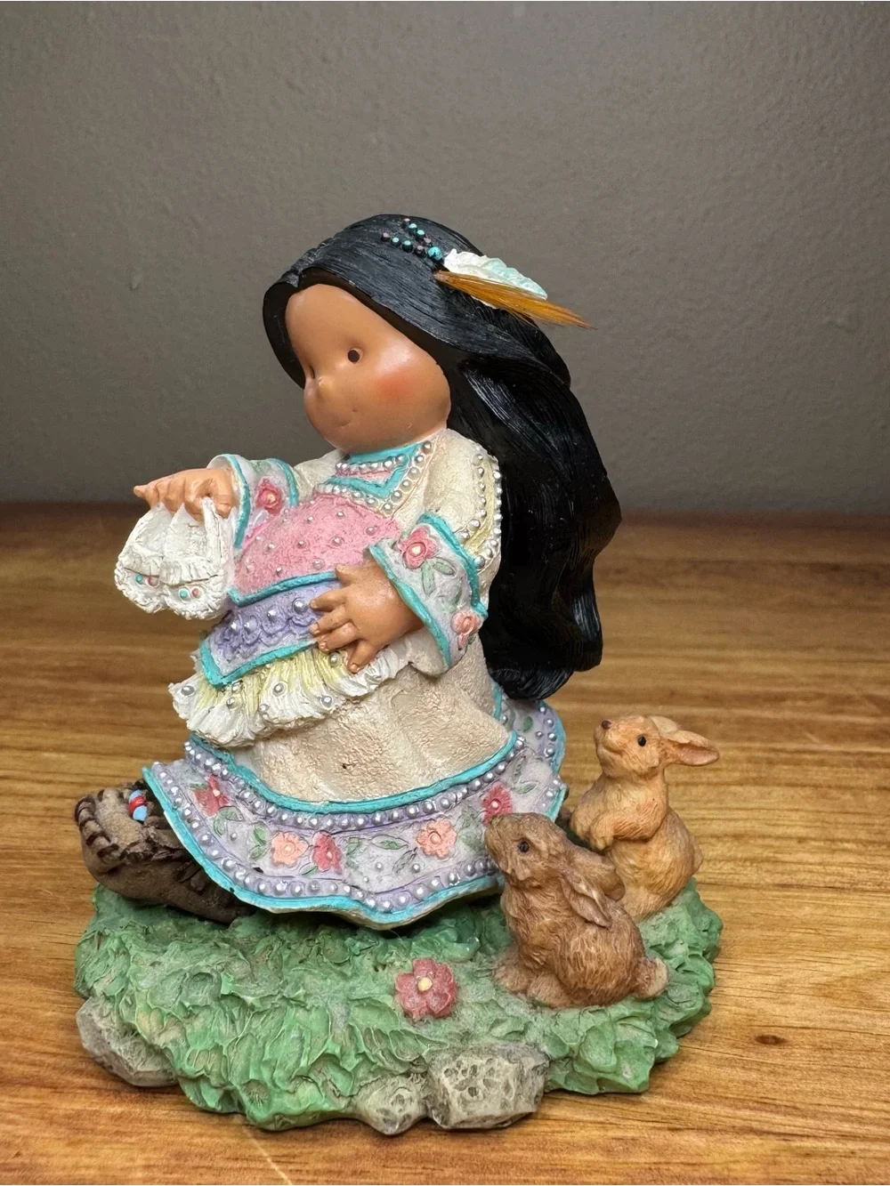 Friends of the Feather Enesco #876453 Love is Patient Expecting Native American